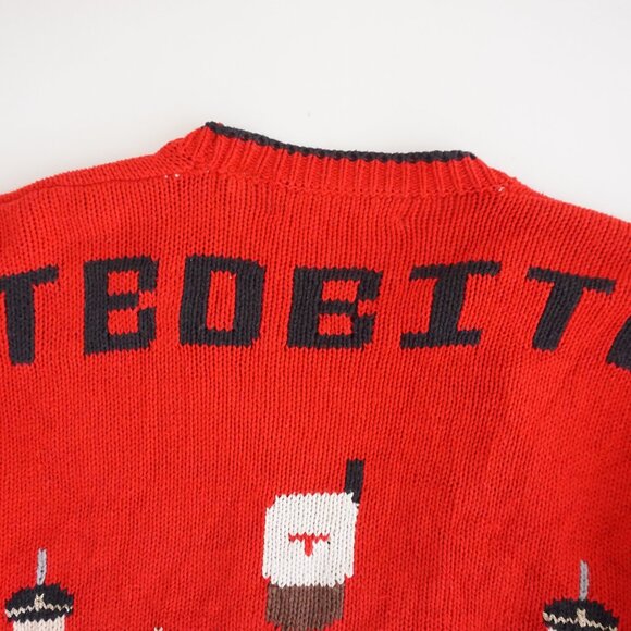 VTG BellePointe Ohio State Band Cardigan Red Collegiate Retro 80s Preppycore M - Picture 15 of 15